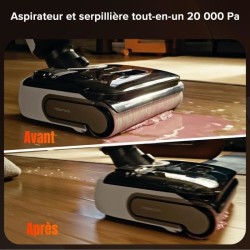 ROBOROCK F25 RT - Aspirateur Balai Laveur - 20000 Pa - Lavage a Chaud
