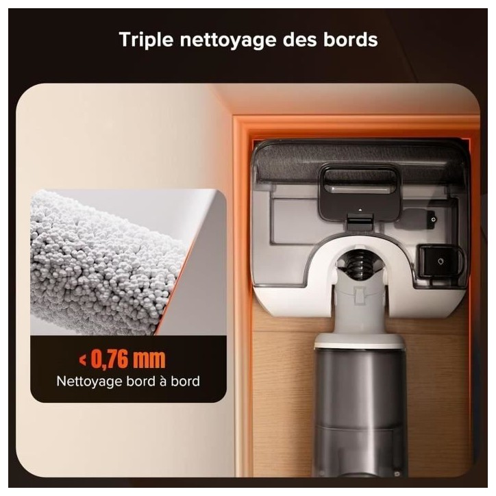 ROBOROCK F25 RT - Aspirateur Balai Laveur - 20000 Pa - Lavage a Chaud a 90 °C - Nettoyage Deux Bords - Auto-Nettoyage a l'eau c ROBOROCK F25 RT - Aspirateur Balai Laveur - 20000 Pa - Lavage a Chaud a 90 °C - Nettoyage Deux Bords - Auto-Nettoyage a l'eau c