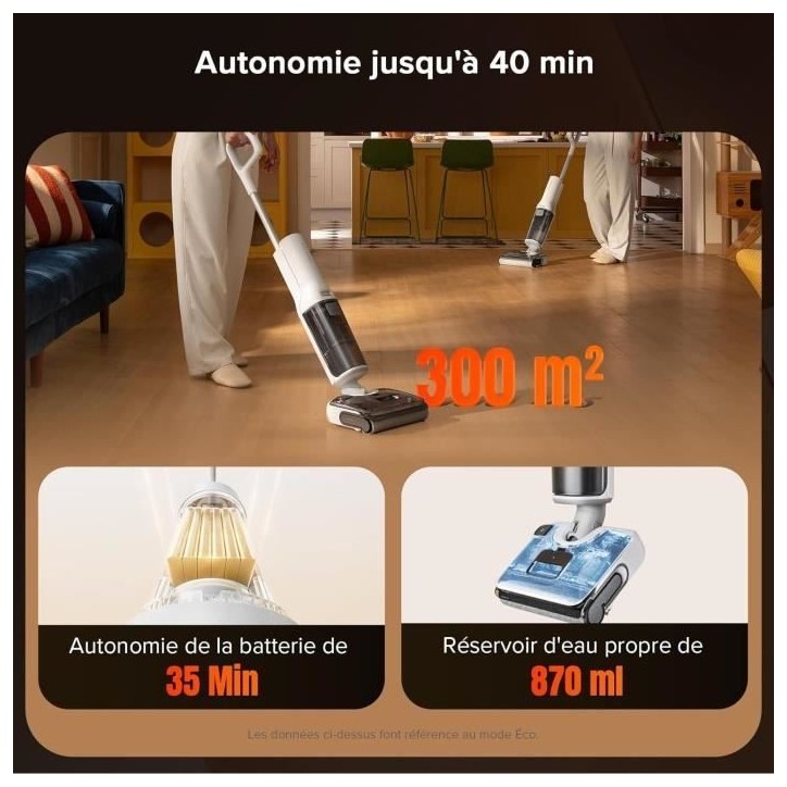 ROBOROCK F25 RT - Aspirateur Balai Laveur - 20000 Pa - Lavage a Chaud a 90 °C - Nettoyage Deux Bords - Auto-Nettoyage a l'eau c ROBOROCK F25 RT - Aspirateur Balai Laveur - 20000 Pa - Lavage a Chaud a 90 °C - Nettoyage Deux Bords - Auto-Nettoyage a l'eau c
