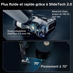 ROBOROCK F25 ACE COMBO - Aspirateur Laveur sans Fil 5-en-1 - Puissance