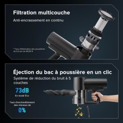 ROBOROCK F25 ACE COMBO - Aspirateur Laveur sans Fil 5-en-1 - Puissance
