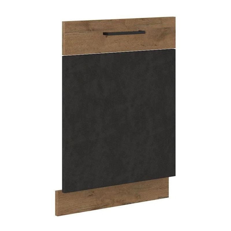 Porte habillage lave-vaisselle ROCK - Chene Lancelot et gris matera -