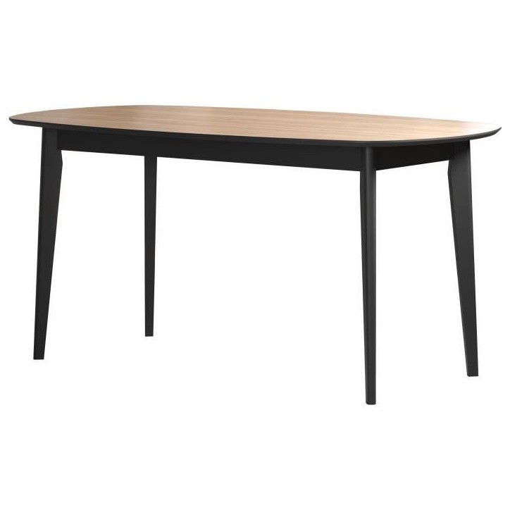Table a manger - Ronin - Chene - Ovale - En MDF - Contemporain - 8 personnes - 160 x 77 x 90 cm - Trendteam Table a manger - Ronin - Chene - Ovale - En MDF - Contemporain - 8 personnes - 160 x 77 x 90 cm - Trendteam