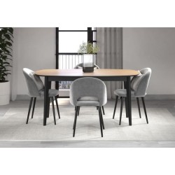 Table a manger - Ronin - Chene - Ovale - En MDF - Contemporain - 8 per