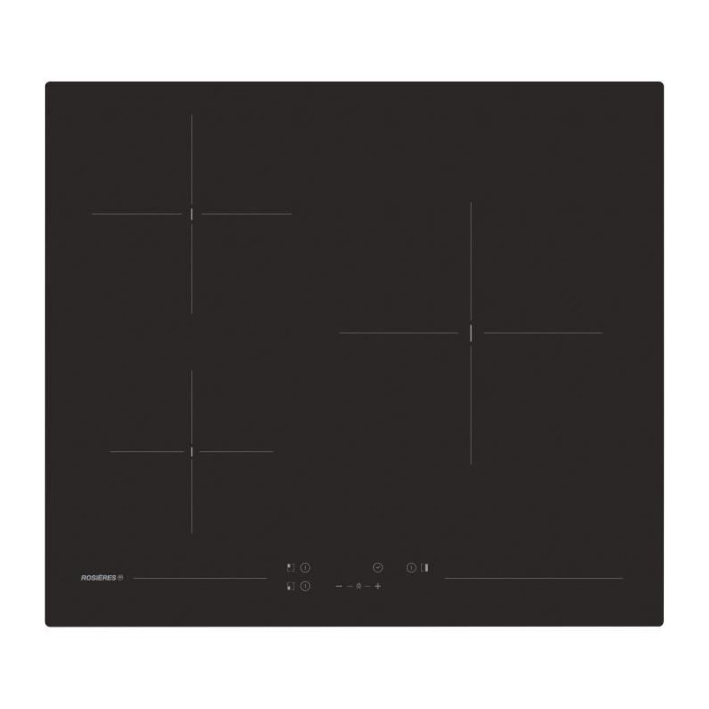 Table de cuisson vitrocéramique - ROSIERES - 3 feux - 5500 W - Comman