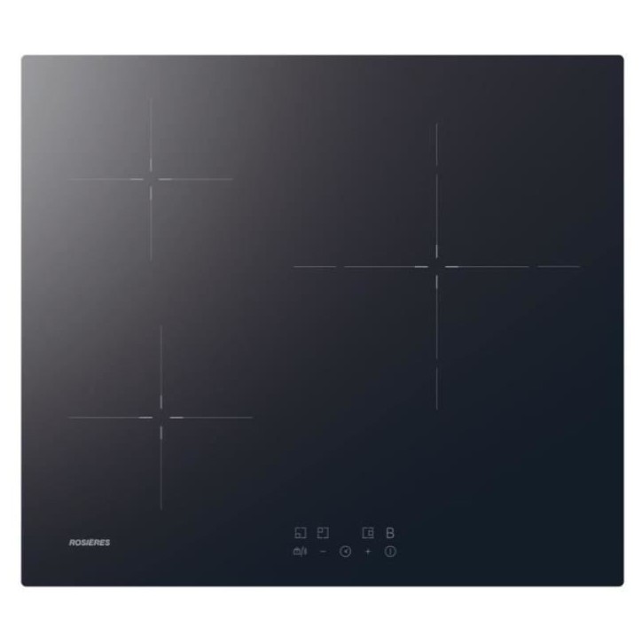 Plaque de cuisson induction ROSIERES - 3 feux - 59 x 52 x 5,8 cm - RI633CBB Plaque de cuisson induction ROSIERES - 3 feux - 59 x 52 x 5,8 cm - RI633CBB