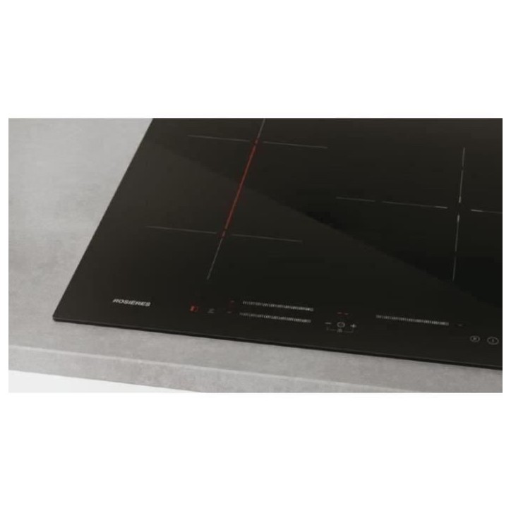 Plaque de cuisson induction ROSIERES - 3 feux - 59 x 52 x 5,8 cm - RI633CBB Plaque de cuisson induction ROSIERES - 3 feux - 59 x 52 x 5,8 cm - RI633CBB