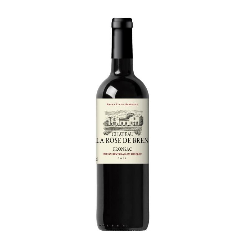 Château La Rose de Bren 2021 Fronsac - Vin rouge de Bordeaux Château La Rose de Bren 2021 Fronsac - Vin rouge de Bordeaux