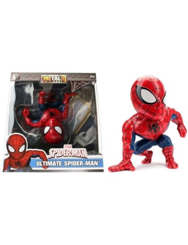 Figurine Spiderman en métal 15cm - SIMBA.DICKIE.GROUP - Metals - Blanc Noir - A partir de 8 ans