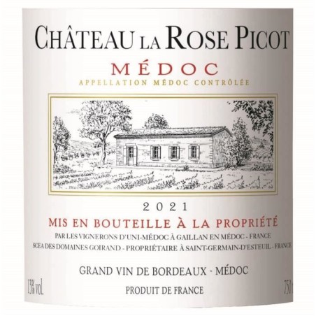 Château La Rose Picot 2021 Médoc - Vin rouge de Bordeaux