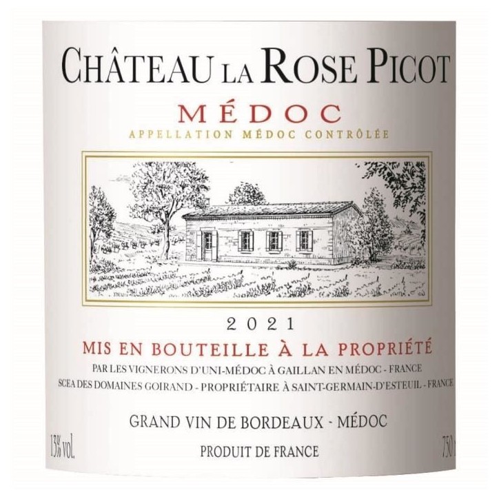 Château La Rose Picot 2021 Médoc - Vin rouge de Bordeaux