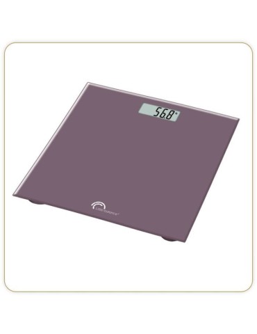 Pese-personne électronique - LITTLE BALANCE - 160 kg max - plateau verre trempé - couleur prune