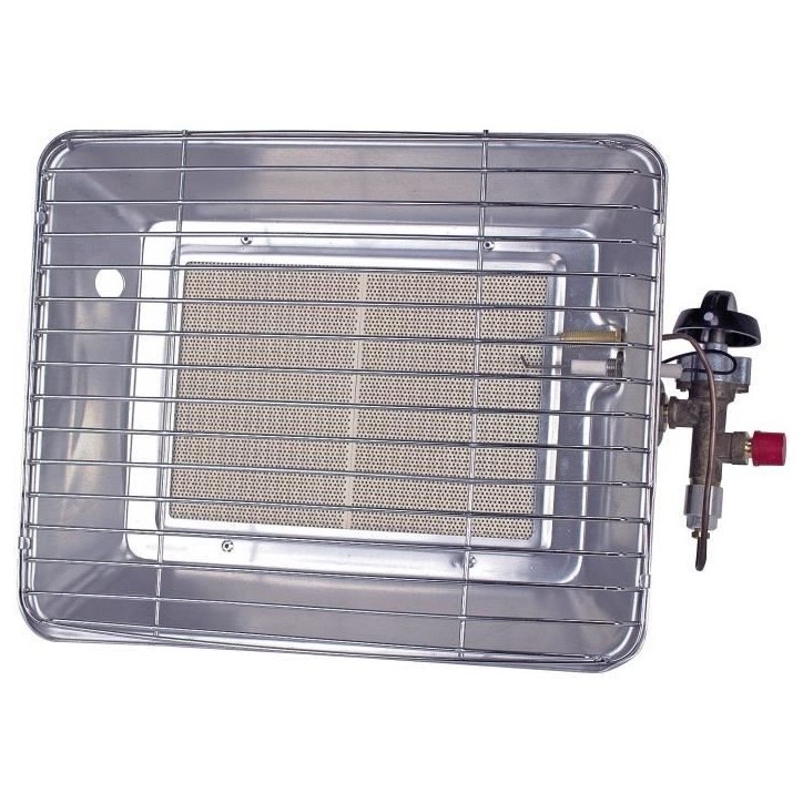 Chauffage infrarouge de chantier - ROTHENBERGER - 4200 W - Avec détendeur et flexible - Bas - Gris Chauffage infrarouge de chantier - ROTHENBERGER - 4200 W - Avec détendeur et flexible - Bas - Gris
