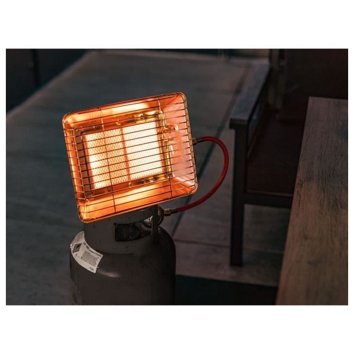 Chauffage infrarouge de chantier - ROTHENBERGER - 4200 W - Avec détendeur et flexible - Bas - Gris Chauffage infrarouge de chantier - ROTHENBERGER - 4200 W - Avec détendeur et flexible - Bas - Gris