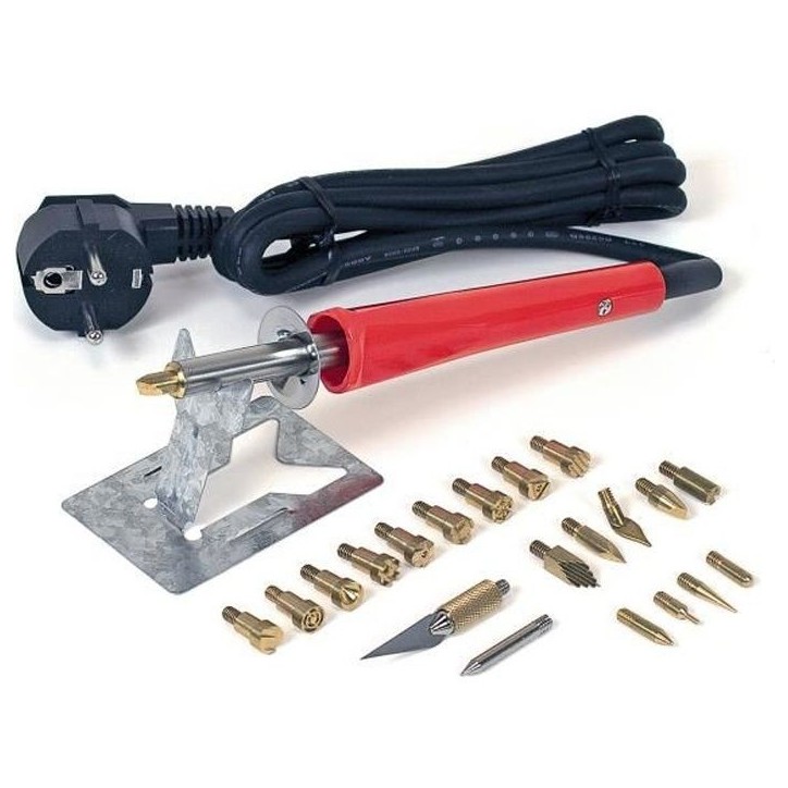 ROTHENBERGER Coffret pyrograveur complet - Rouge ROTHENBERGER Coffret pyrograveur complet - Rouge