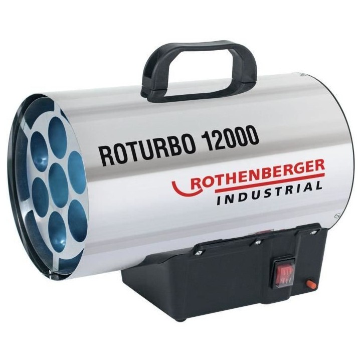 Générateur d'air chaud - ROTHENBERGER - Roturbo 12000 - 12 kW - Bas - Gris Générateur d'air chaud - ROTHENBERGER - Roturbo 12000 - 12 kW - Bas - Gris