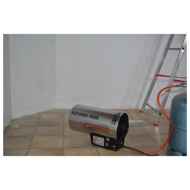 Générateur d'air chaud - ROTHENBERGER - Roturbo 12000 - 12 kW - Bas - Gris Générateur d'air chaud - ROTHENBERGER - Roturbo 12000 - 12 kW - Bas - Gris