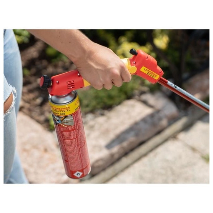 Brûleur désherbeur vert Premium Bec large - ROTHENBERGER - 990°C - Ø40 mm - Rouge et jaune Brûleur désherbeur vert Premium Bec large - ROTHENBERGER - 990°C - Ø40 mm - Rouge et jaune