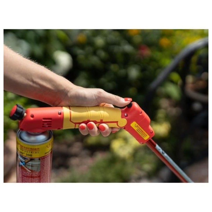 Brûleur désherbeur vert Premium Bec large - ROTHENBERGER - 990°C - Ø40 mm - Rouge et jaune Brûleur désherbeur vert Premium Bec large - ROTHENBERGER - 990°C - Ø40 mm - Rouge et jaune