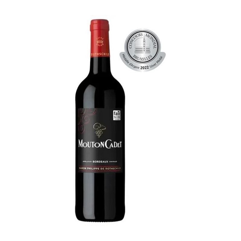 Mouton Cadet Baron Philippe de Rothschild Bordeaux - Vin rouge de Bord