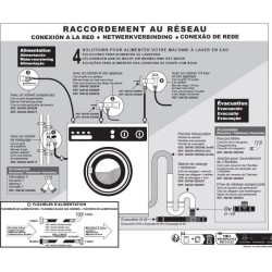 Flexible d'évacuation pour machine a laver - ROUSSEAU - 2.50 m - Embo
