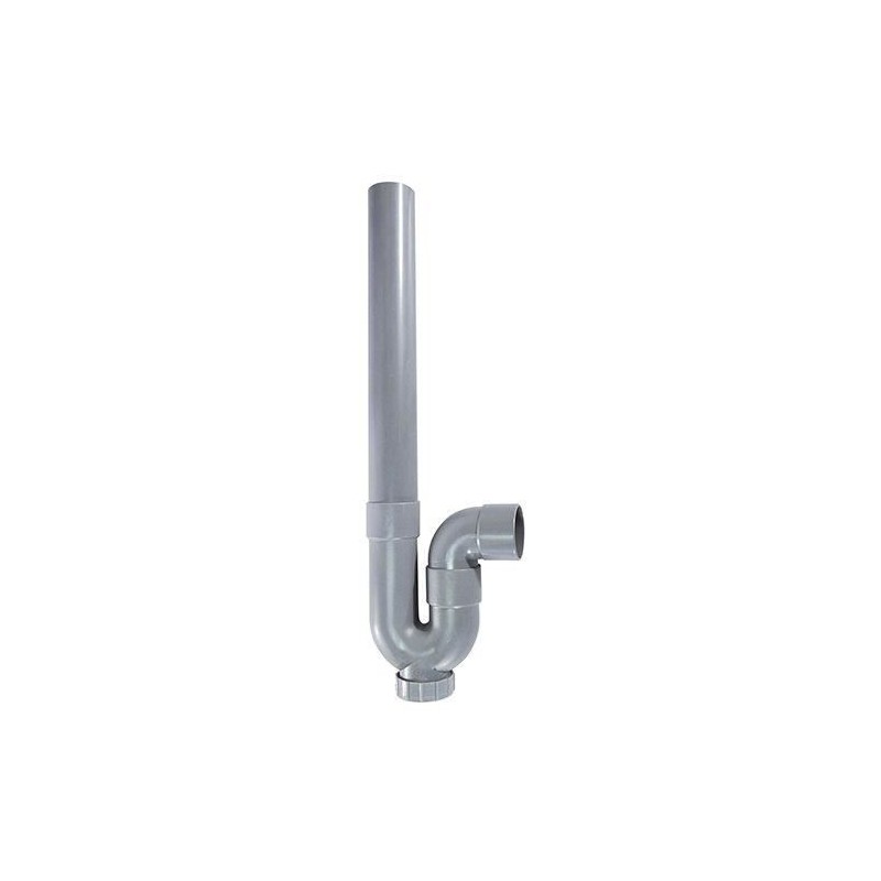 Siphon d'évacuation - ROUSEAU - Sortie horizontale - Ø40 mm - PVC gr