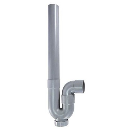 Siphon d'évacuation - ROUSEAU - Sortie horizontale - Ø40 mm - PVC gr