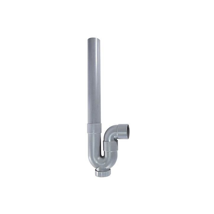 Siphon d'évacuation - ROUSEAU - Sortie horizontale - Ø40 mm - PVC gris - Filetage de 47,5 mm Siphon d'évacuation - ROUSEAU - Sortie horizontale - Ø40 mm - PVC gris - Filetage de 47,5 mm