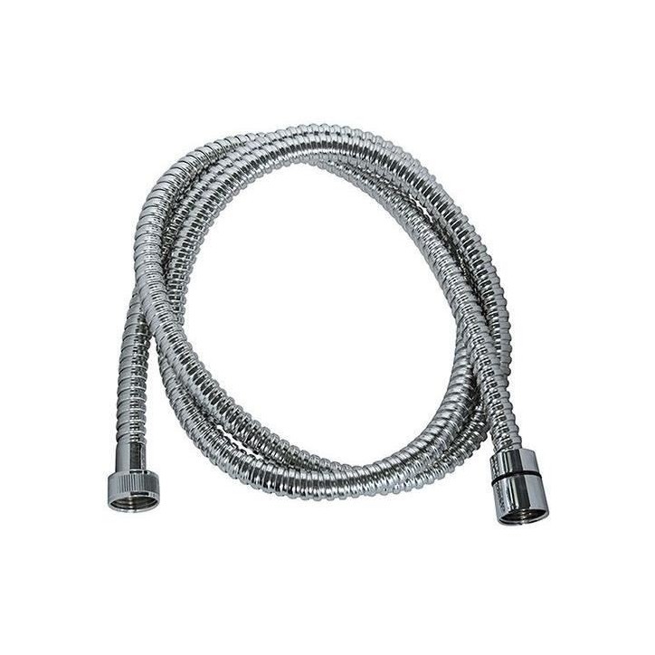 Flexible de douche - ROUSSEAU - Écrous métal - Sertis de sécurité - Longueur 1m50 - Inox chromé simple agrafage Flexible de douche - ROUSSEAU - Écrous métal - Sertis de sécurité - Longueur 1m50 - Inox chromé simple agrafage