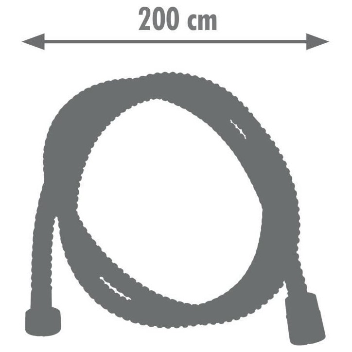 Flexible de douche - ROUSSEAU - Écrous métal - Sertis de sécurité - Longueur 2 m - Inox chromé simple agrafage Flexible de douche - ROUSSEAU - Écrous métal - Sertis de sécurité - Longueur 2 m - Inox chromé simple agrafage