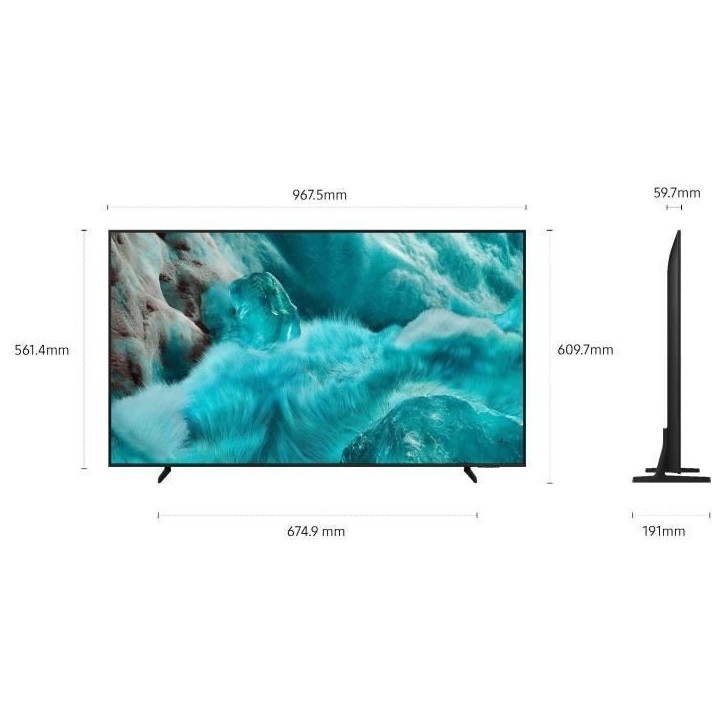 Samsung QE43Q72F - TV QLED 43 (109 cm) - 4K UHD 3840x2160 - HDR10+ - Smart TV - Gaming Hub - 3xHDMI - WiFi Samsung QE43Q72F - TV QLED 43 (109 cm) - 4K UHD 3840x2160 - HDR10+ - Smart TV - Gaming Hub - 3xHDMI - WiFi