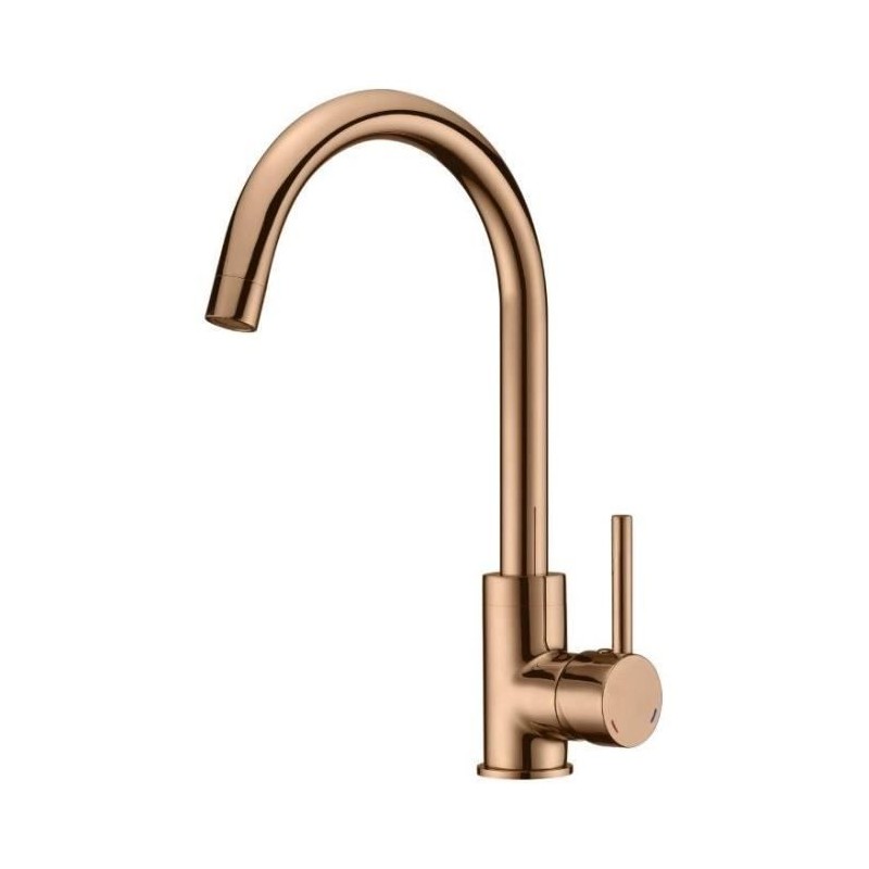 ROUSSEAU Robinet mitigeur de cuisine Køben - Sans douchette - Or rose ROUSSEAU Robinet mitigeur de cuisine Køben - Sans douchette - Or rose