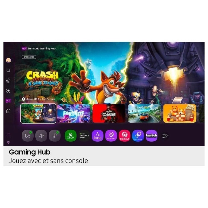 Samsung QE43Q72F - TV QLED 43 (109 cm) - 4K UHD 3840x2160 - HDR10+ - Smart TV - Gaming Hub - 3xHDMI - WiFi Samsung QE43Q72F - TV QLED 43 (109 cm) - 4K UHD 3840x2160 - HDR10+ - Smart TV - Gaming Hub - 3xHDMI - WiFi