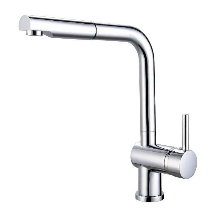 ROUSSEAU Robinet mitigeur de cuisine Matsouko - Avec douchette - Gris chromé ROUSSEAU Robinet mitigeur de cuisine Matsouko - Avec douchette - Gris chromé