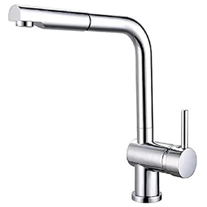 ROUSSEAU Robinet mitigeur de cuisine Matsouko - Avec douchette - Gris chromé ROUSSEAU Robinet mitigeur de cuisine Matsouko - Avec douchette - Gris chromé