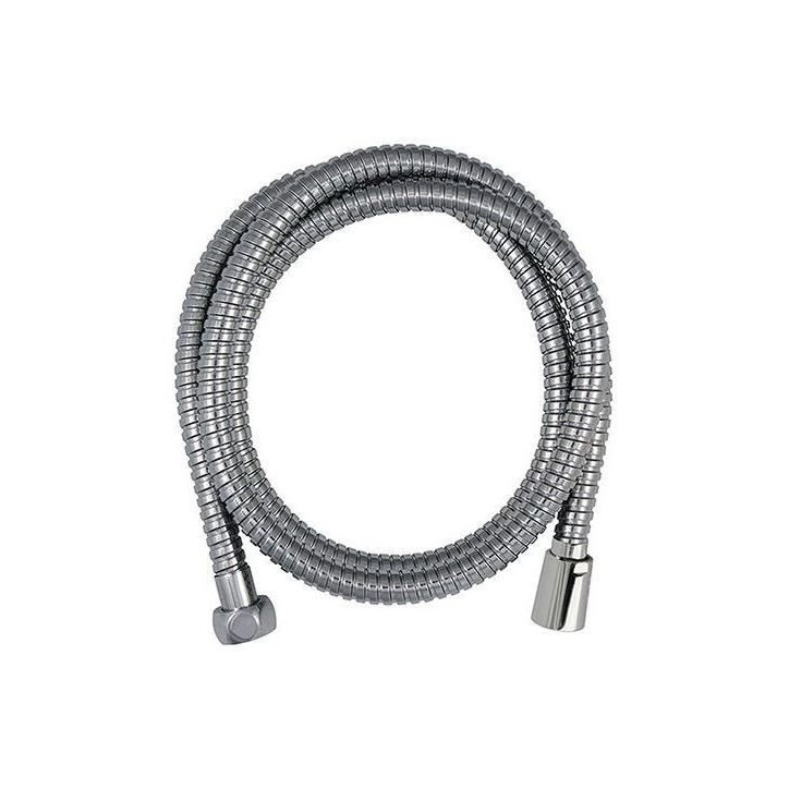 Flexible de douche - ROUSSEAU - Écrou métal anti-torsion - Sertis de sécurité - Longueur 1m75 - Inox chromé simple agrafage Flexible de douche - ROUSSEAU - Écrou métal anti-torsion - Sertis de sécurité - Longueur 1m75 - Inox chromé simple agrafage