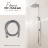 Flexible de douche - ROUSSEAU - Écrou métal anti-torsion - Sertis de