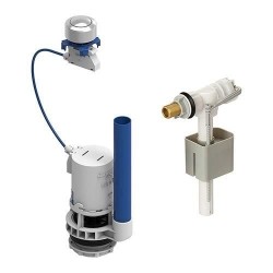 Kit mécanismeet robinet flotteur pour réservoir WC - ROUSSEAU - Embo