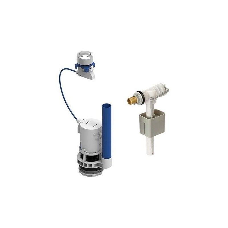 Kit mécanismeet robinet flotteur pour réservoir WC - ROUSSEAU - Embo Kit mécanismeet robinet flotteur pour réservoir WC - ROUSSEAU - Embo