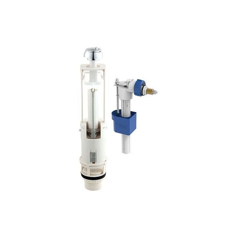 Kit mécanisme WC avec robinet flotteur latéral - ROUSSEAU - 3/6L - C Kit mécanisme WC avec robinet flotteur latéral - ROUSSEAU - 3/6L - C