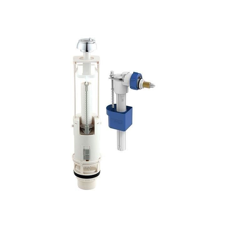 Kit mécanisme WC avec robinet flotteur latéral - ROUSSEAU - 3/6L - Certifié NF Kit mécanisme WC avec robinet flotteur latéral - ROUSSEAU - 3/6L - Certifié NF
