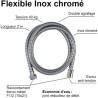 Flexible de douche - ROUSSEAU - Écrous métal anti-torsion - Réducti