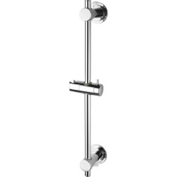 Barre de douche universelle ROUSSEAU - Inox chromé - Longueur 60,5 cm