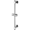 Barre de douche universelle ROUSSEAU - Inox chromé - Longueur 60,5 cm