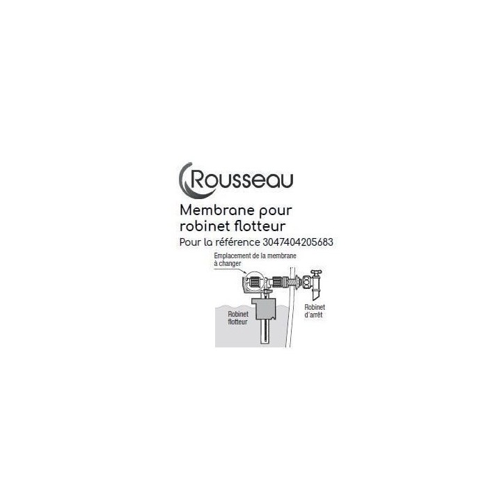 Membrane pour robinet flotteur silencieux - ROUSSEAU - Cetifié NF Membrane pour robinet flotteur silencieux - ROUSSEAU - Cetifié NF