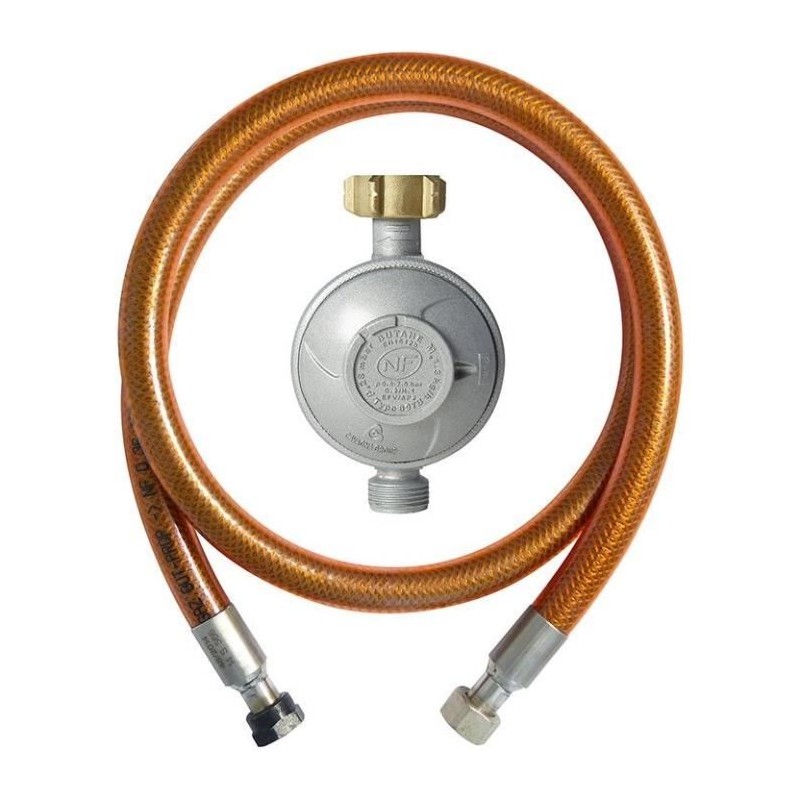 Kit Butane avec détendeur + Fléxible 1m50 NF - ROUSSEAU Kit Butane avec détendeur + Fléxible 1m50 NF - ROUSSEAU