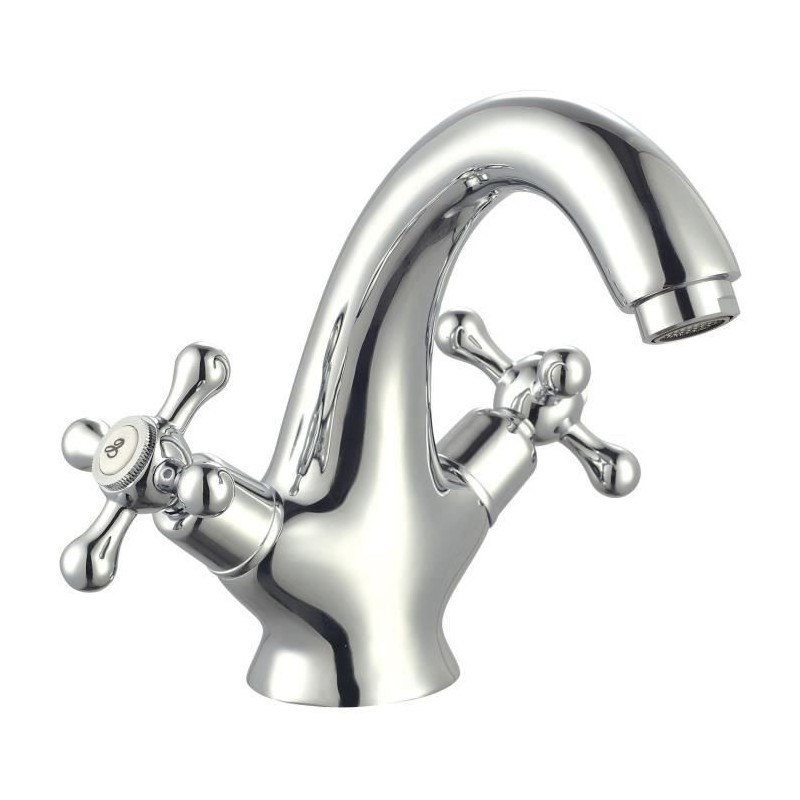 ROUSSEAU Robinet mélangeur mécanique lavabo Beverley - Fixe ROUSSEAU Robinet mélangeur mécanique lavabo Beverley - Fixe