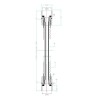 Flexible de douche - ROUSSEAU - double agrafage en inox chromé - exte