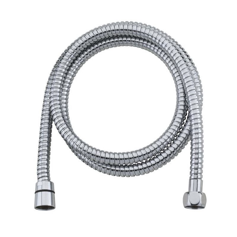 ROUSSEAU Flexible de douche 1,5m NF double agrafage en inox chromé ROUSSEAU Flexible de douche 1,5m NF double agrafage en inox chromé
