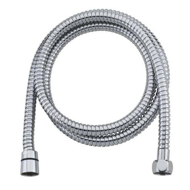 ROUSSEAU Flexible de douche 1,5m NF double agrafage en inox chromé ROUSSEAU Flexible de douche 1,5m NF double agrafage en inox chromé